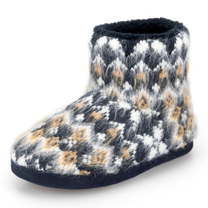 totes toasties® Kids Boot Slippers Navy Extra Image 3